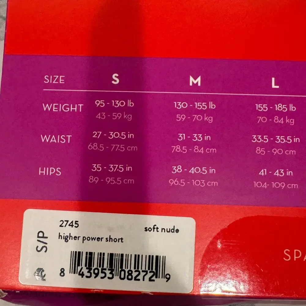 Spanx 2745 Higher Power Shaping Shorts Pull-On Nude Size Small NWT